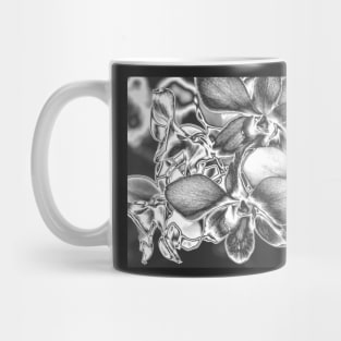 Metalised Orchid Spray Mug